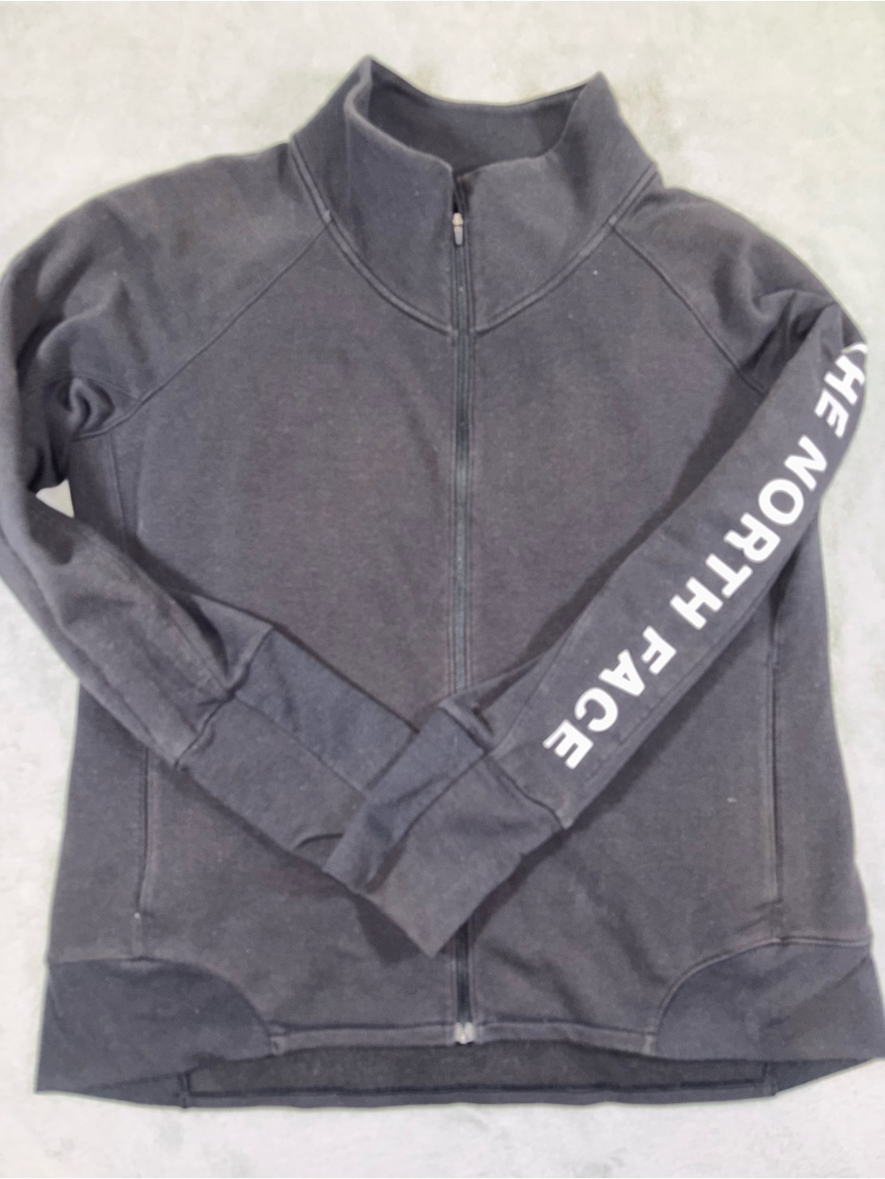 Black The North Face Zip Up Sweater XL